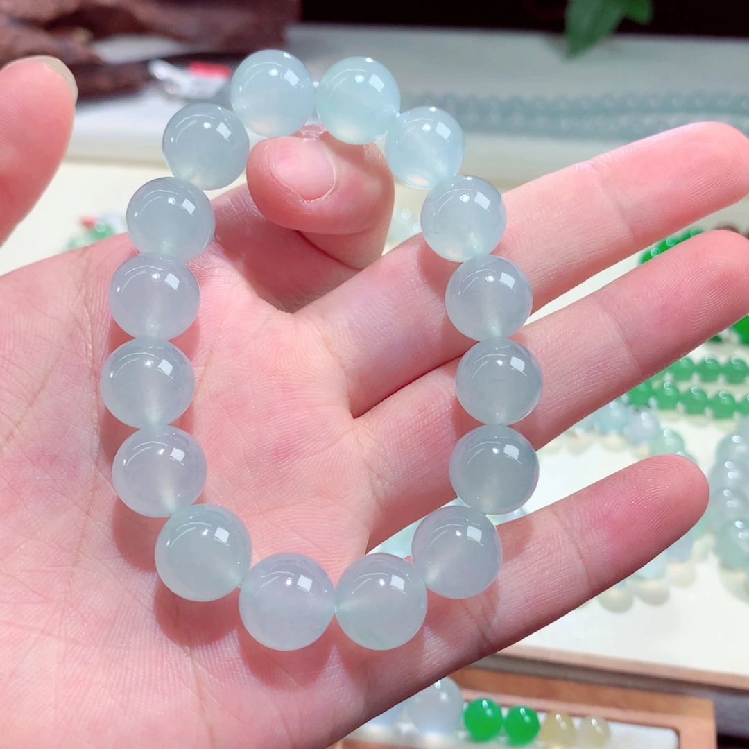 手链翡翠未镶嵌卡12+