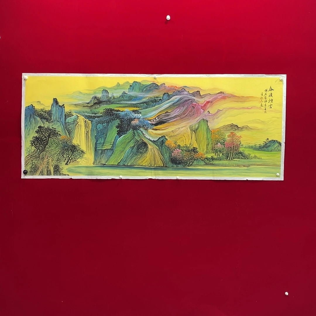 国画凌行志手绘作品