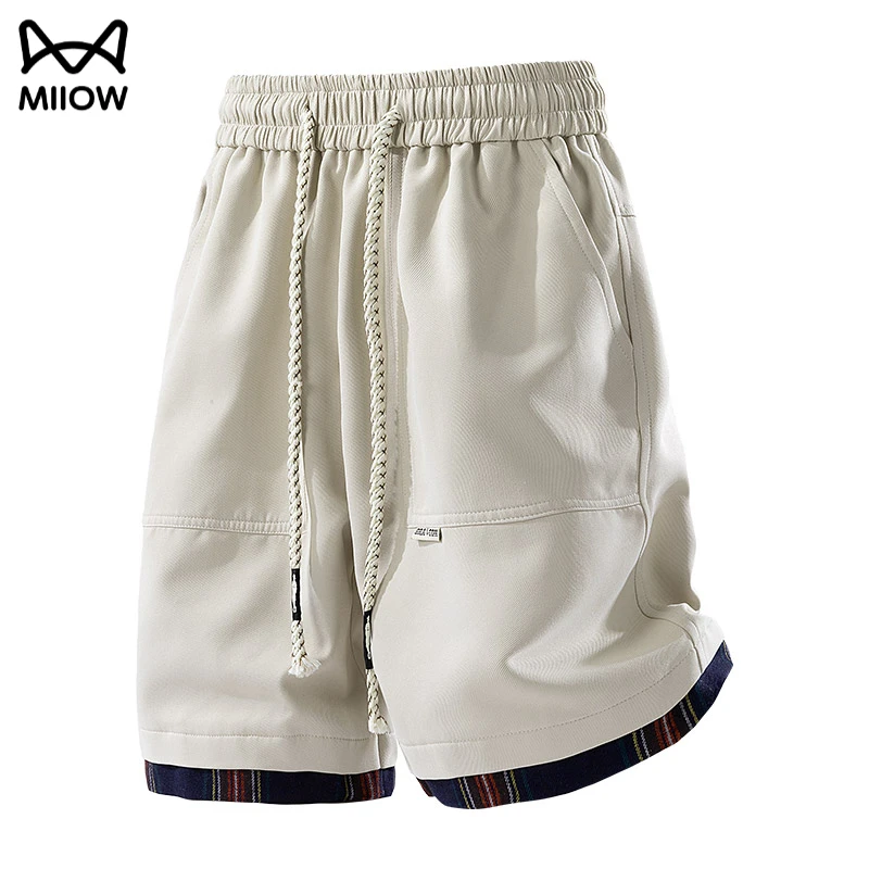 猫人短裤夏季户外运动休闲直筒裤潮流时尚百搭凉感透气五分裤男士