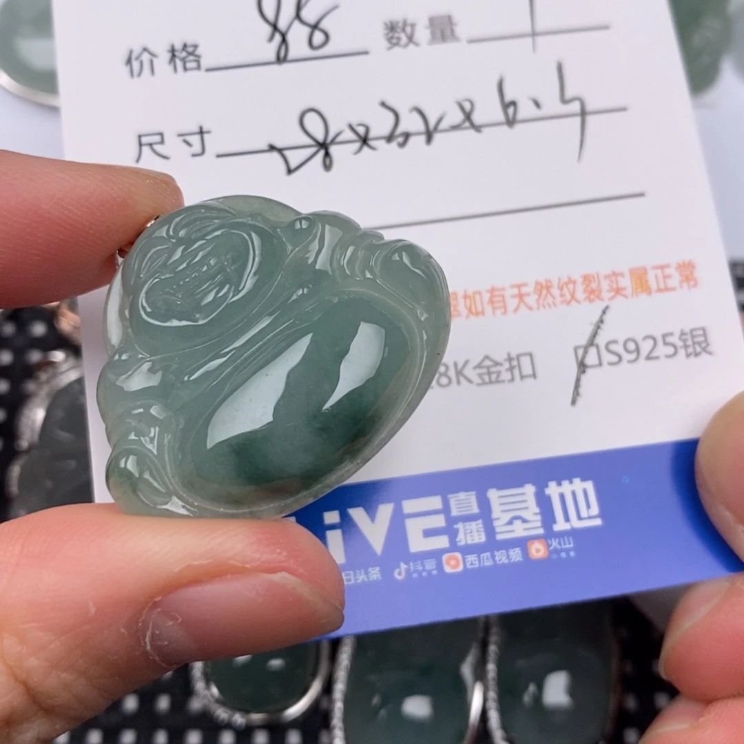 翡翠银S925镶嵌颈饰