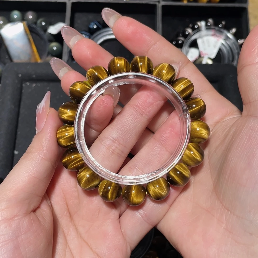 福***满木变石（虎睛石）未镶嵌手链