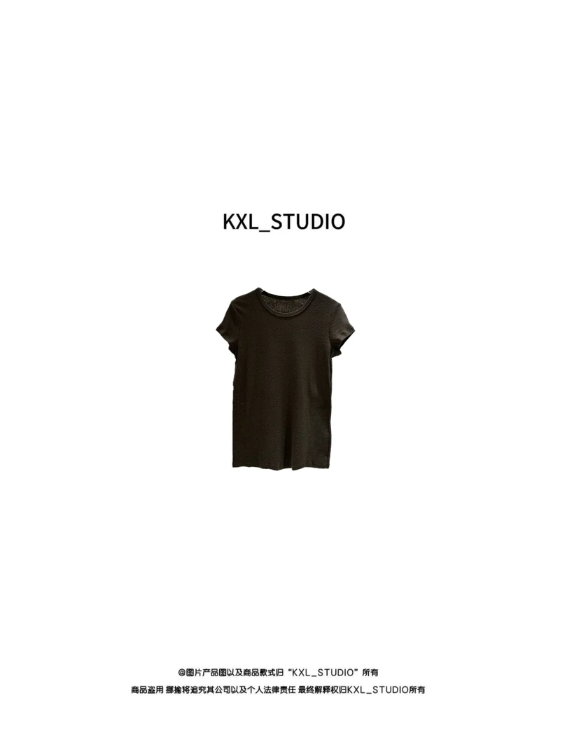 KXL-STUDIO人手N件 ·经典基础肤感极简半袖22559（白色）