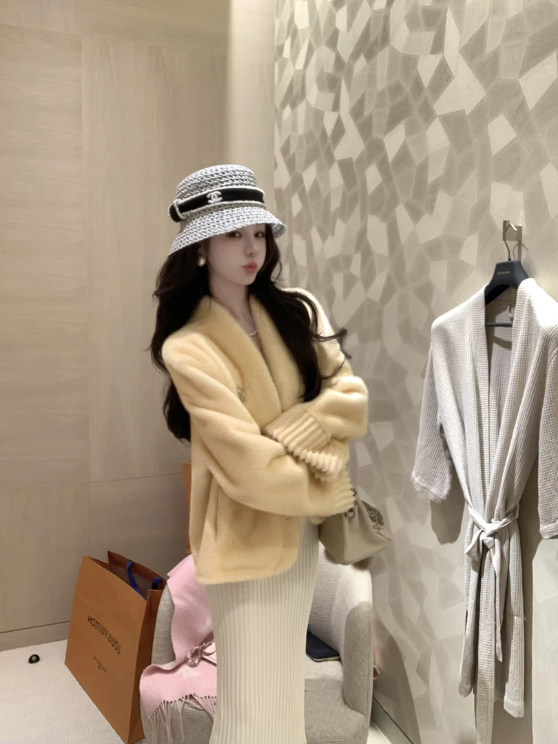 人造皮草 【雅乔定制】爽文女主 环保皮草外套女秋冬DYLL-25106591