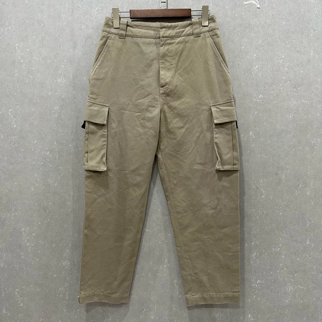 99新 DIOR/迪奥 海军蓝魔术贴多口袋工装裤46码005504