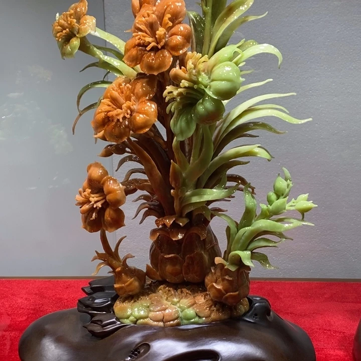 玉手工雕刻家具摆件