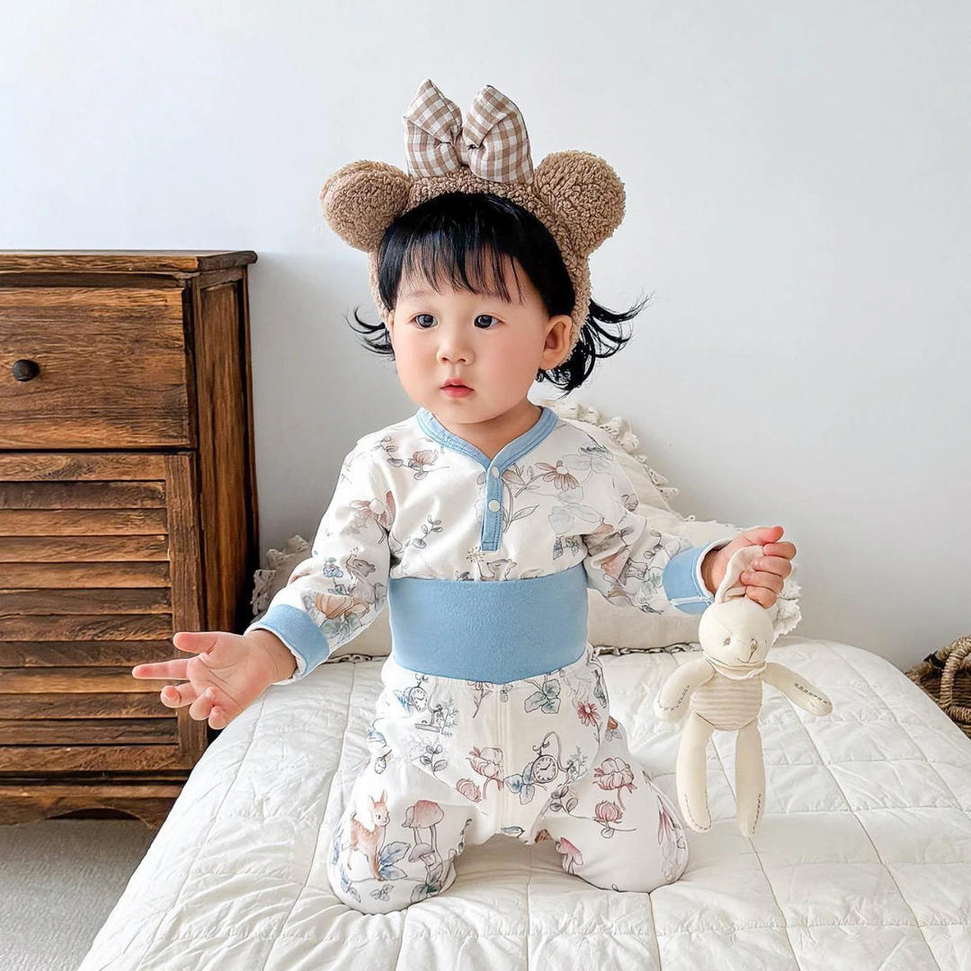 新生婴儿衣服a类纯棉秋装宝宝秋衣分体套装秋季打底高腰80码秋裤