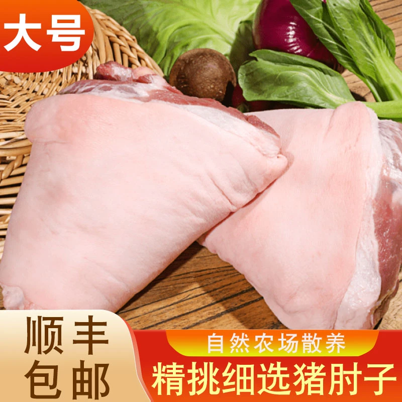 肘子生新鲜猪肘子猪蹄髈前肘后肘生鲜肉农家散养土猪肘子农家散养
