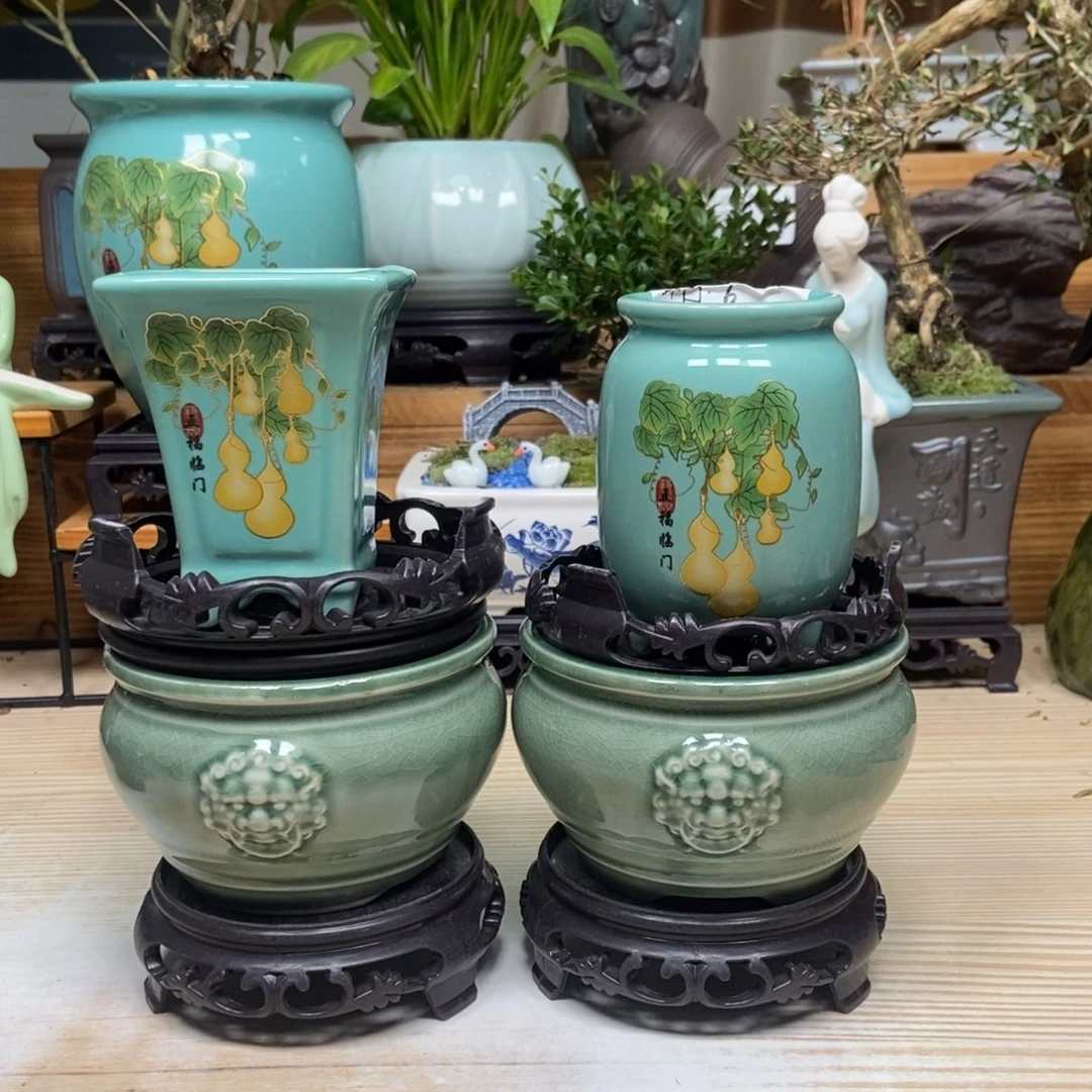 紫砂花盆陶瓷花盆陶瓷艺术