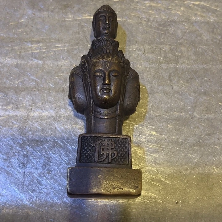 随***安黄铜摆件，文房摆件