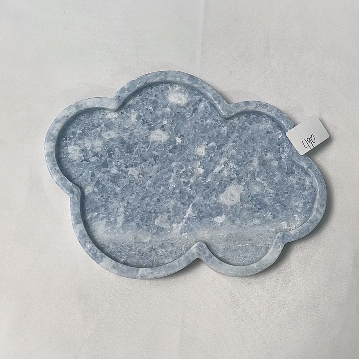 石材蓝水晶。哑光。190