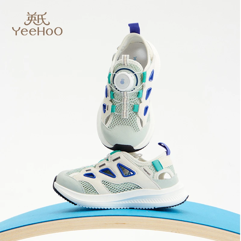 英氏童鞋儿童凉鞋夏季新款透气男童运动鞋女童网鞋宝宝休闲鞋1228