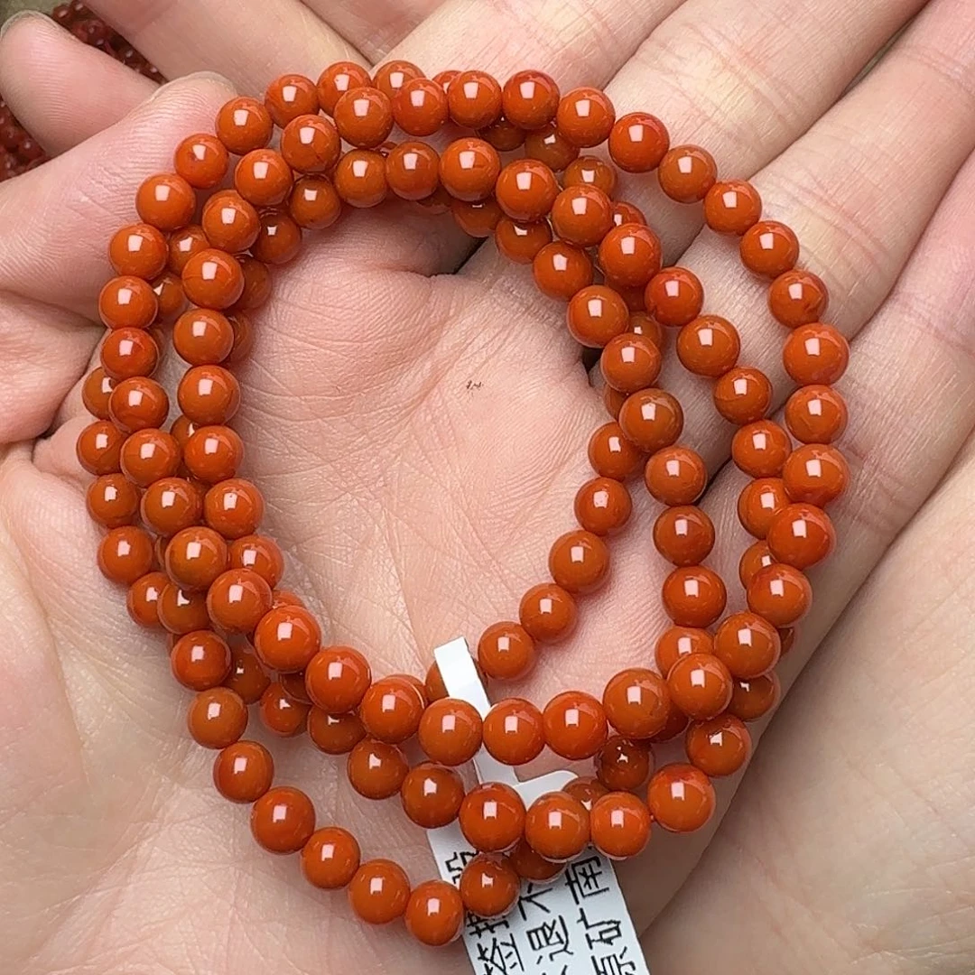 南红玛瑙手链未镶嵌项链多圈原矿南红高品质瓦西5➕