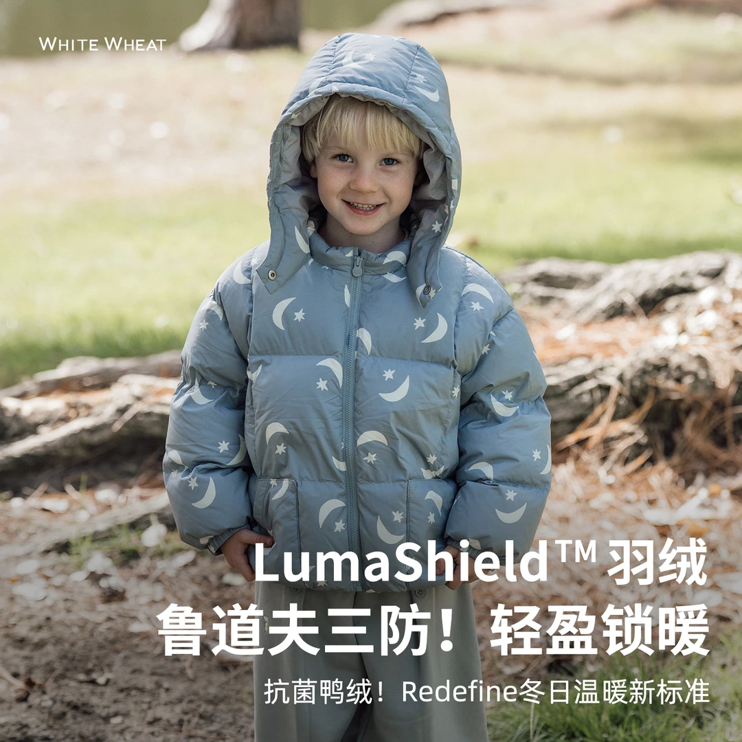 whitewheat儿童2025冬季新款羽绒外套保暖WWBDY015