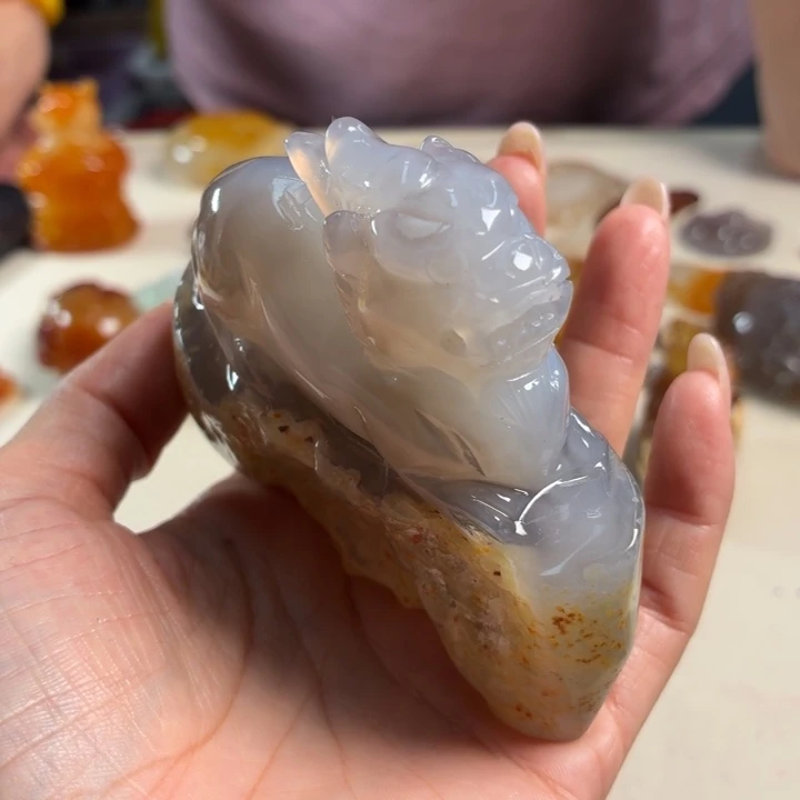 玛瑙/玉髓未镶嵌吊坠(不含链)