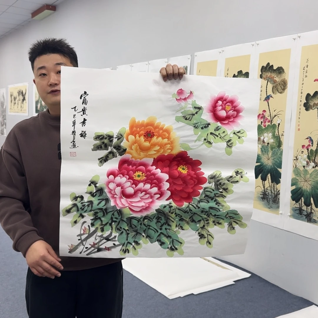 国画国画作品宣纸纯手绘