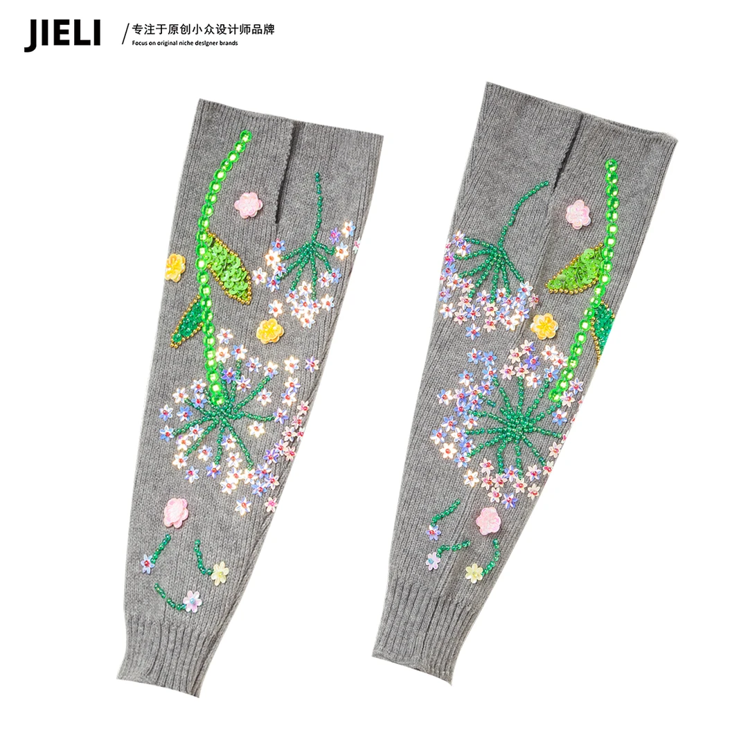 原创设计师小众高奢定制款腿套女Q7038