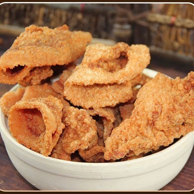 青岛网红猪肉脂渣零食脆皮油炸五花肉小吃肉干即食