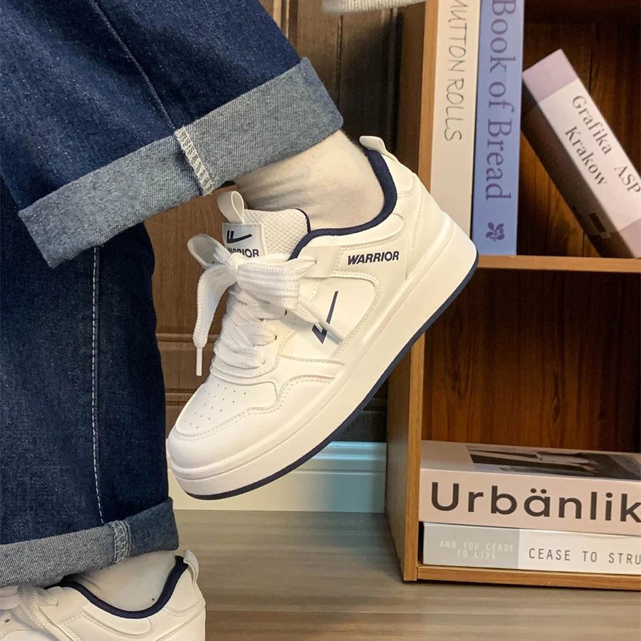 回力透气情侣款时尚百搭板鞋2025早秋爆款厚底休闲板鞋韩版小白鞋