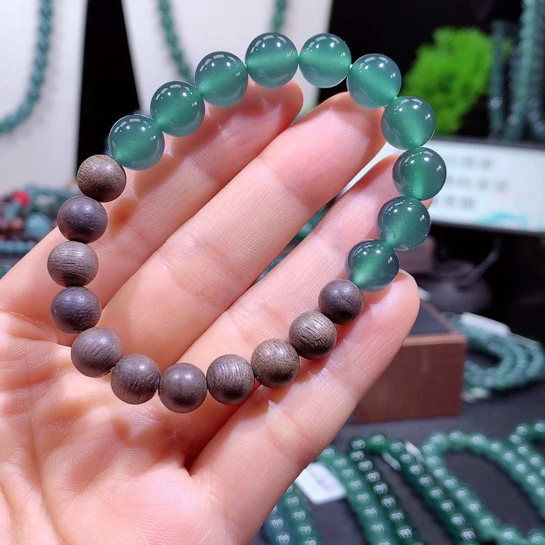 翡翠未镶嵌手链天然a货翡翠手串10mm