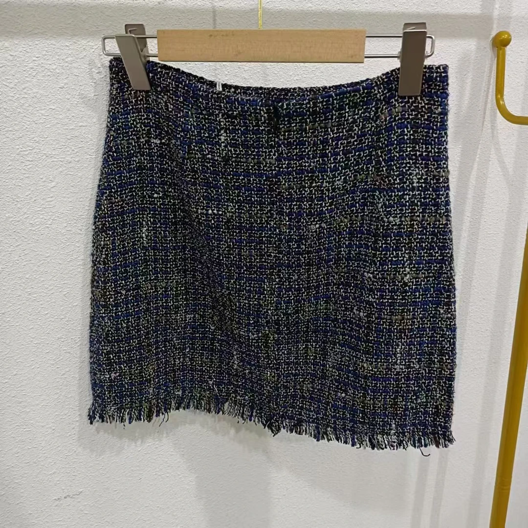 唯琳剪标   8仓B6-20-4661款   小香深蓝色短款半身裙15