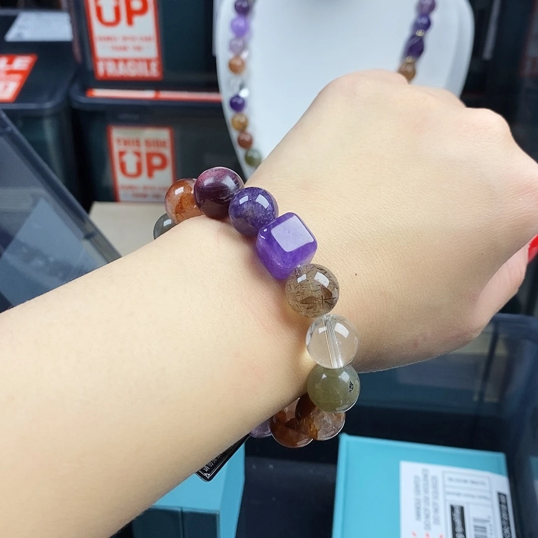 水晶手链银S925镶嵌