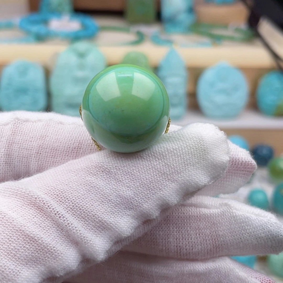 未镶嵌绿松石珠宝奇石21毫米