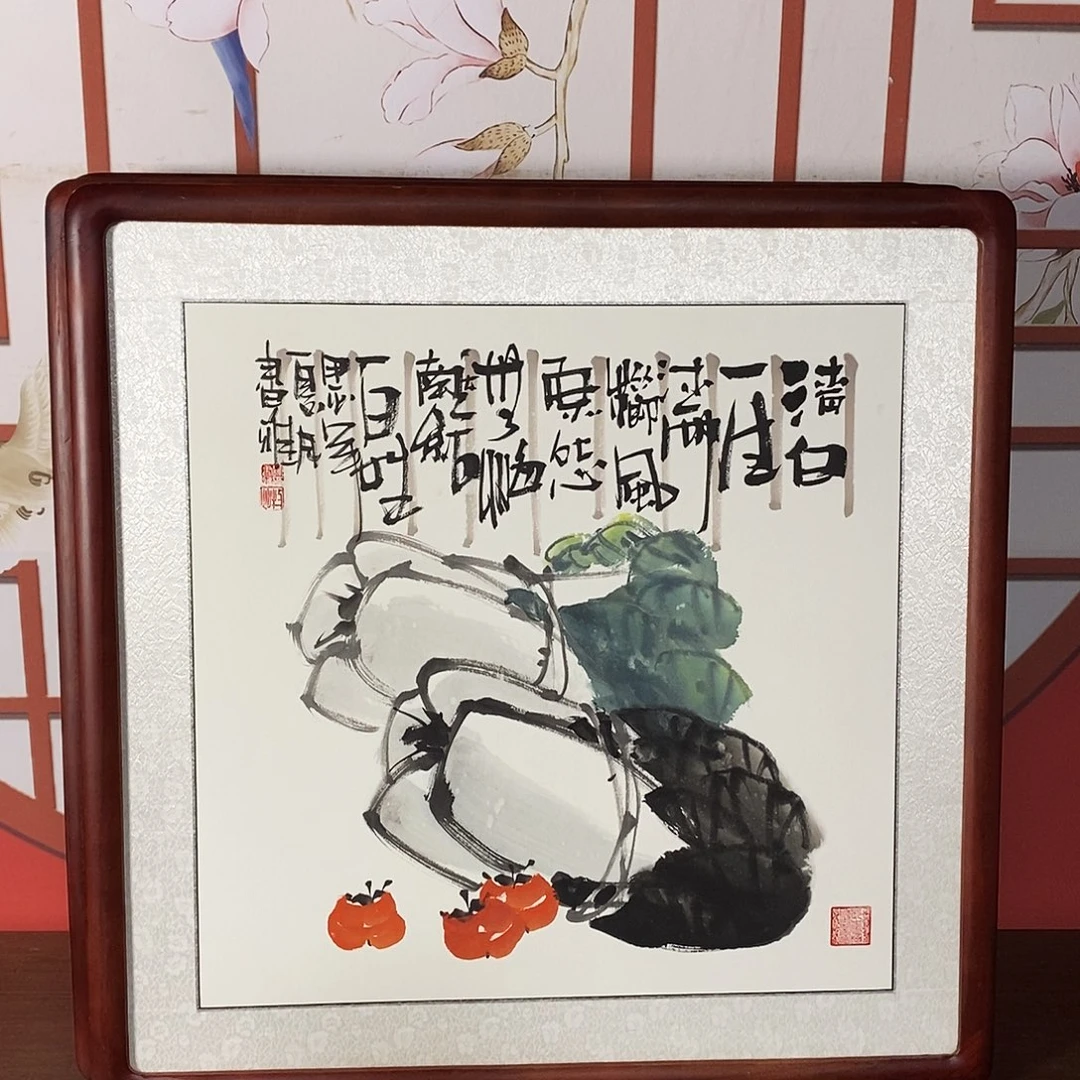 国画带框尺寸62✖️62包邮