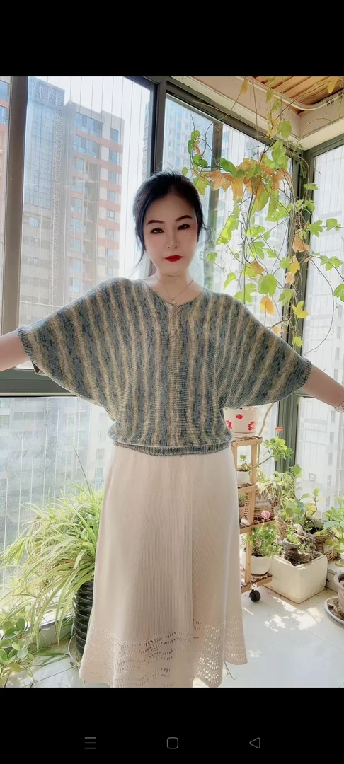 彩虹真丝线休闲百搭夏季