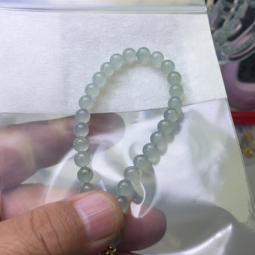 定制翡翠未镶嵌翡翠珠链