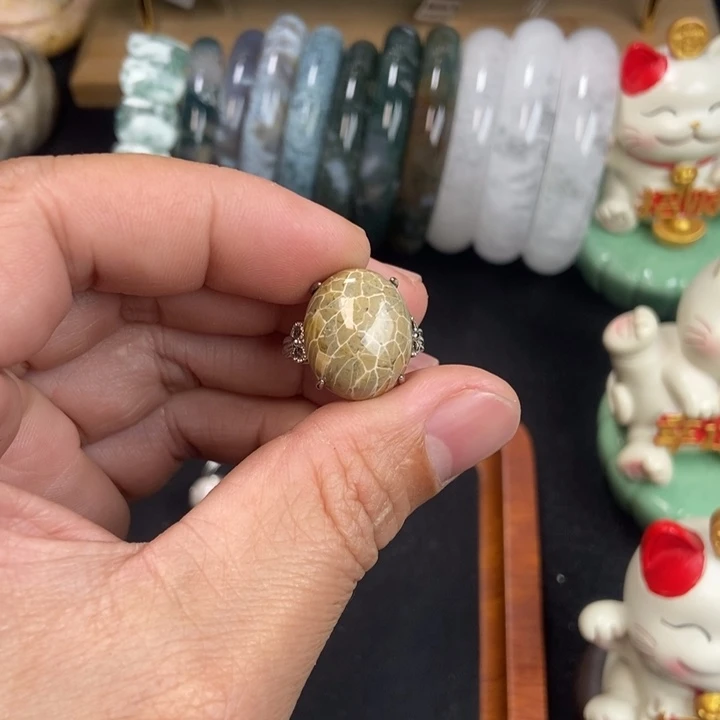 未镶嵌手链硅化珊瑚（珊瑚玉）