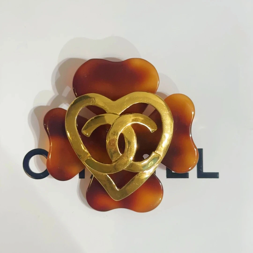 95新 Chanel/香奈儿 Chanel vintage香奈儿中古帽帽胸针