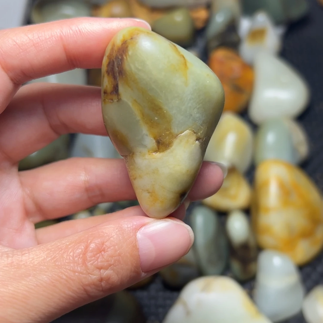 和田玉未镶嵌挂件34