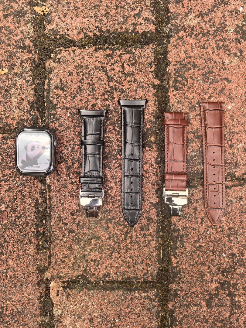 适用于华为WATCHD2头层牛皮手表带真皮LCA-B10蝴蝶扣手表配件表链