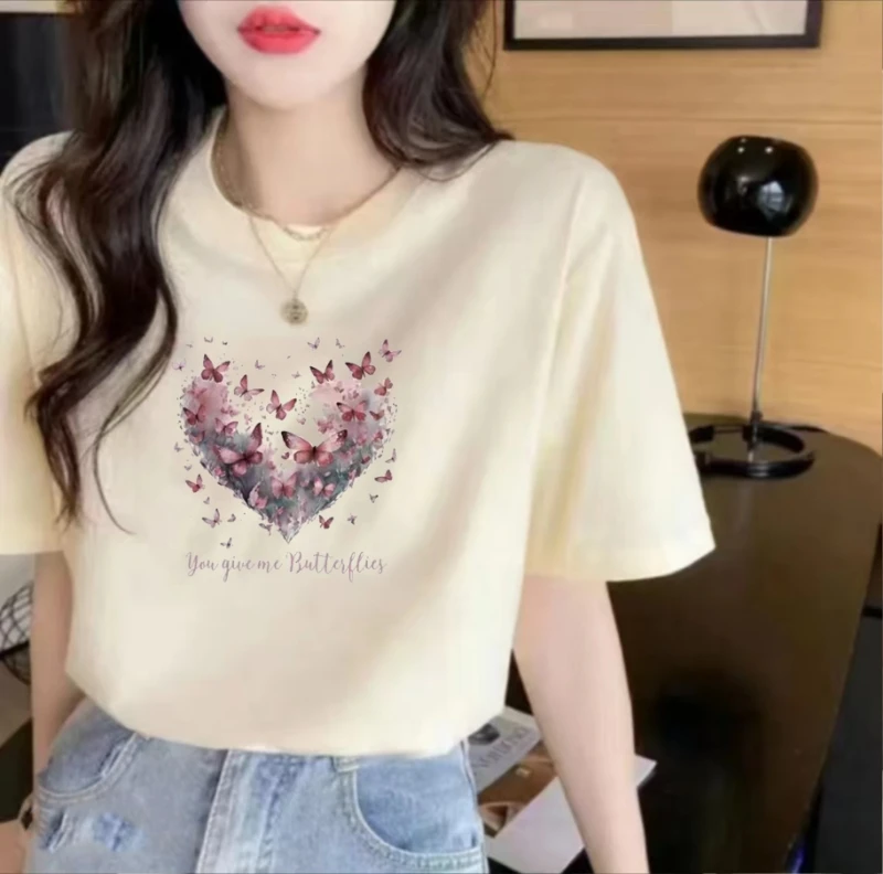 【印花款】2025新款时尚潮流休闲显瘦百搭圆领T恤-男女同款印花短袖