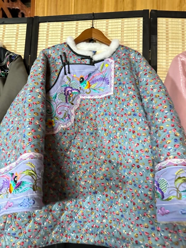 碎花复古刺绣苗族服饰少数民族日常款棉衣