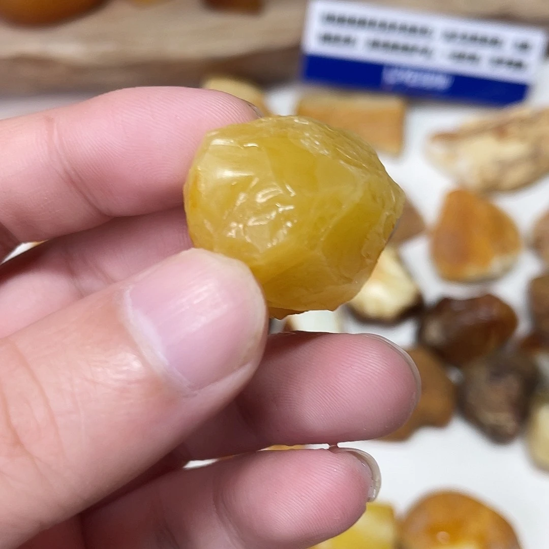 定制琥珀未镶嵌～*我原矿琥珀