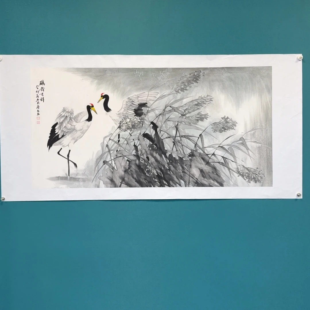 国画李庆友四尺花鸟