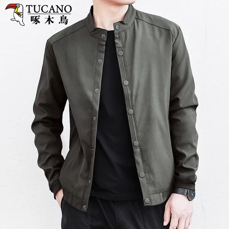 TUCANO/啄木鳥夹克男士2025年春秋季新款立领外套商务休闲大码衣