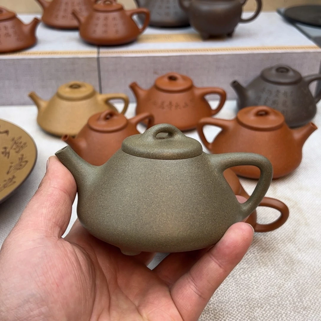 紫砂茶壶雲*石瓢、180cc