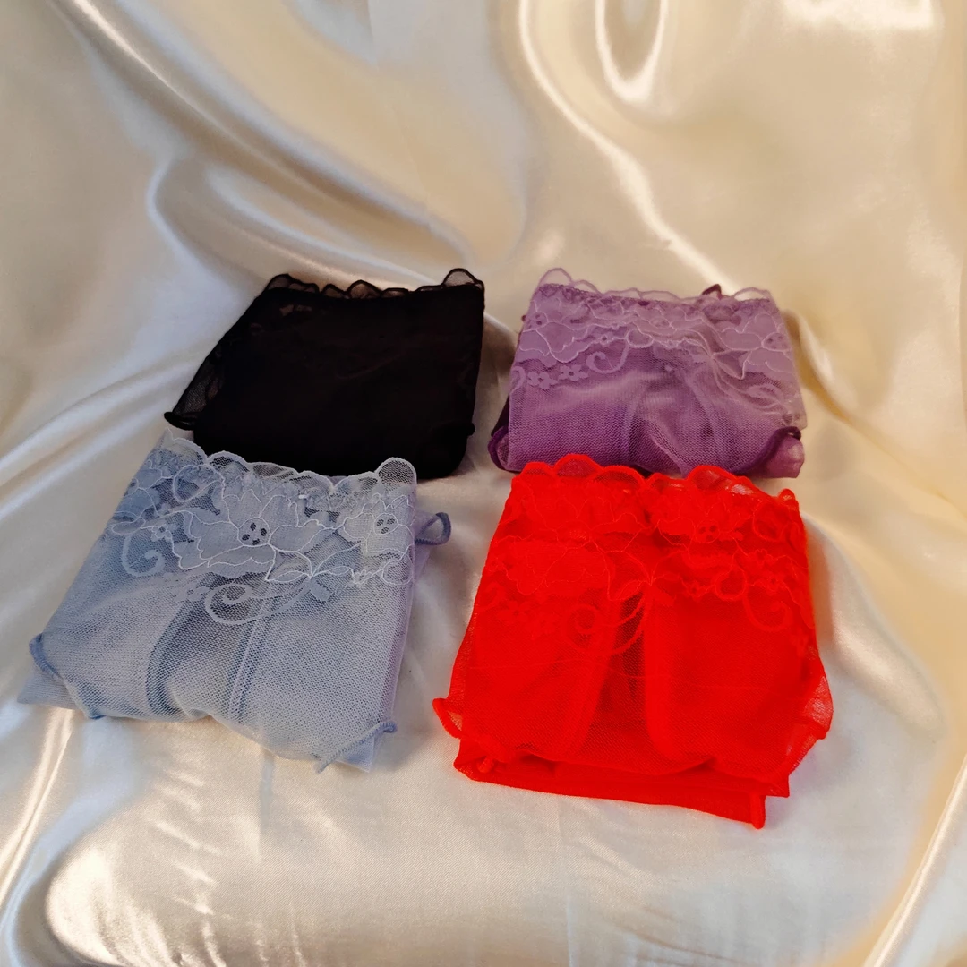 高颜值蕾丝内裤女低腰无痕性感火辣女神三角裤2025新品