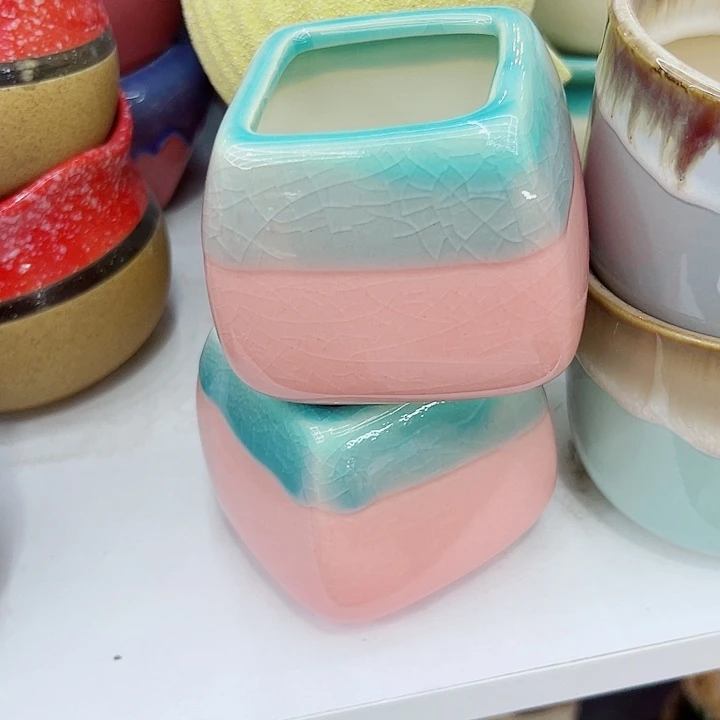 有孔，满10元包邮多肉陶瓷花盆