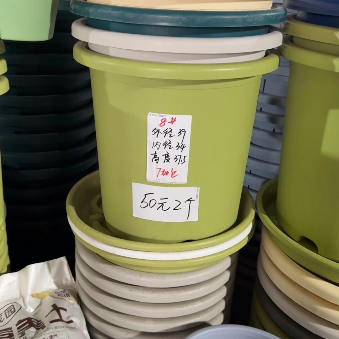 果绿色8号口39高37无拖3个