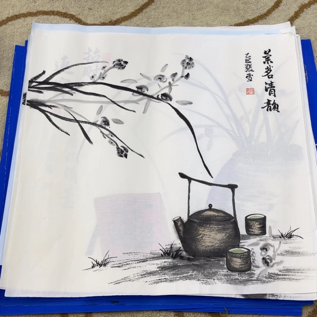 国画张雪老师作品刘
