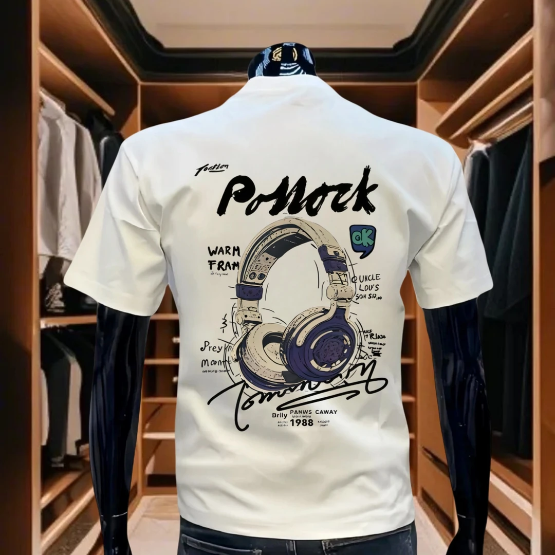 100%纯棉网红潮牌男士短袖t恤男女圆领上衣美式高街潮流休闲体恤