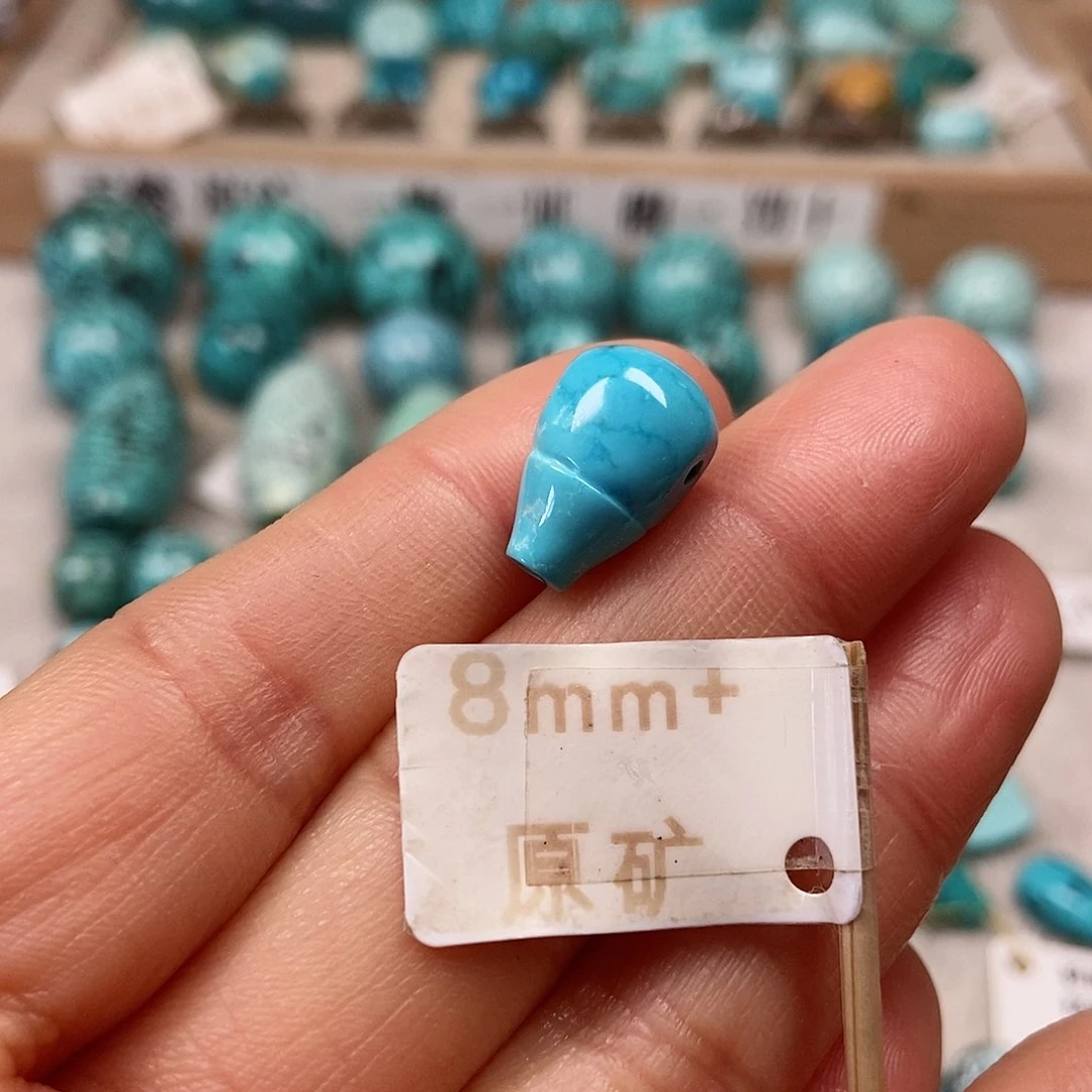 未镶嵌绿松石珠宝半成品