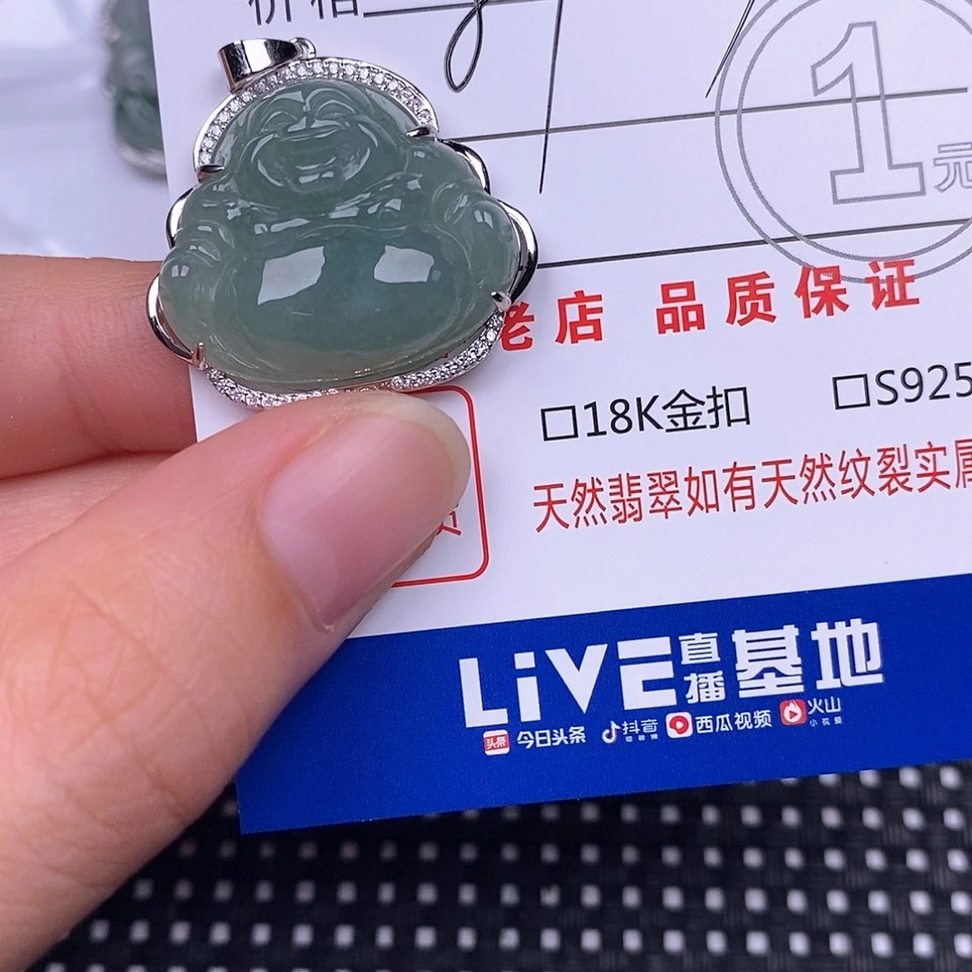 翡翠银S925镶嵌颈饰