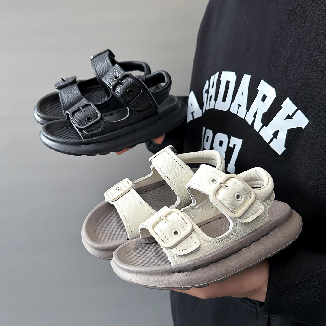 儿童凉鞋2025夏季新款软底防滑男童沙滩鞋子6-12岁潮款女童鞋韩系