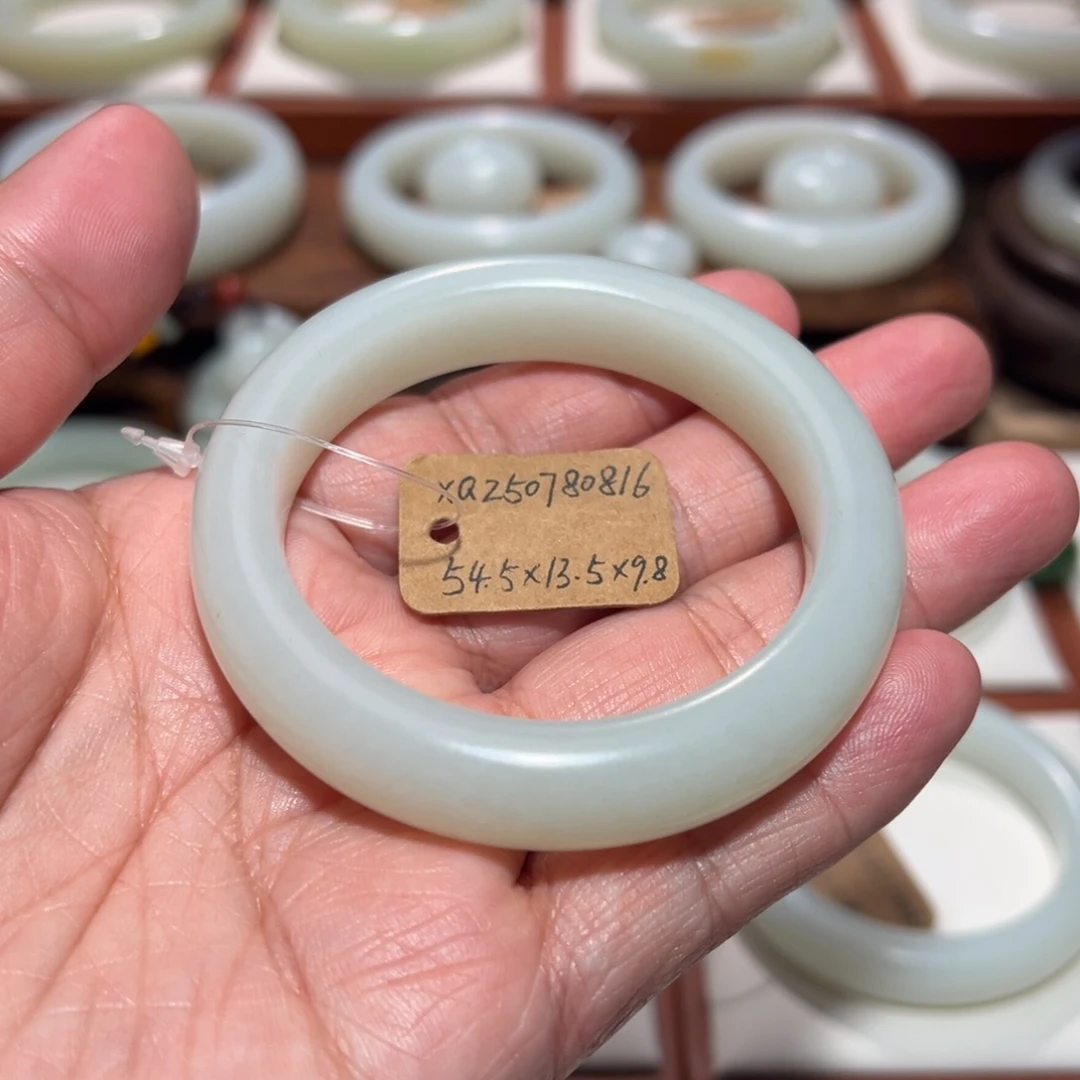和田玉未镶嵌手镯54.5mm