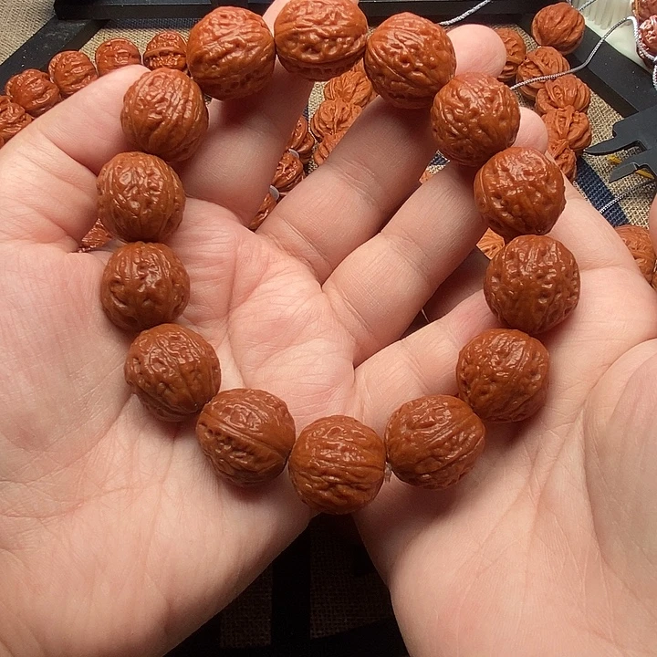 手串文玩核桃荔枝纹手串19