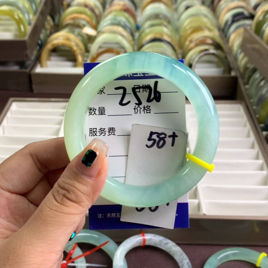 蛇纹石玉未镶嵌手镯2526